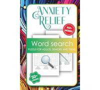 Adult Anxiety Relief Word Search