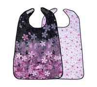 Adult Bibs - Double Layer Waterproof for Seniors with Easy Fastening, Clothing Protector for Dining and Feeding, Design Elderly Rehabilitation, Nursing, Care, Daily Use
