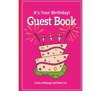 Adult Birthday Guest Book for 50th or 60th or 70th Birthday Notes and Messages: Filled with Retro, Victorian and Vintage Borders, Graphics and Frames on every page. (red cover)