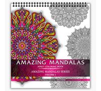 Adult Coloring Book - Amazing Mandalas Series - Volume I