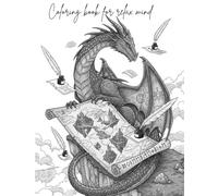 Adult coloring book for relax mind: 40+ fantasy creature design to color