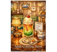 Adult Coloring Book: Japanese Retro Food