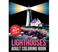 Adult Coloring Book Lighthouses