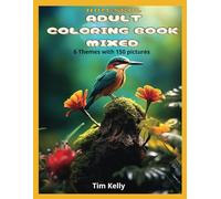 Adult Coloring Book - Mixed Themes