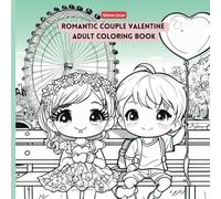 ADULT COLORING BOOK: ROMANTIC COUPLE VALENTINE COVER