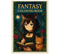Adult Coloring Book: The Cat, the Girl, and the Painted Story