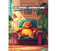 Adult Colouring Book - 45 Cute, Comfy and Relaxing Designs