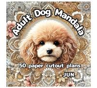 Adult Dog Mandala・50 paper cutout plans