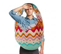 Adult Easter Egg Costume - Polyester Cosplay Role Play Outfit | Easter Egg Performance Outfit for Themed Party Stage Performance Holiday Gathering School Event Children