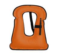 Adult Inflatable Kayaking Vest Buoyancy Aid Paddle Board Kayaking Vest Rowing Sailing Swimming Beach Water Sports Boating Fishing Safety Gear High Buoyancy Flotation(4-Orange)