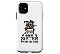 Adult Messy Bun I make the rules Oldest 3 Sisters Siblings Custodia per iPhone 11
