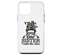 Adult Messy Bun I make the rules Oldest 3 Sisters Siblings Custodia per iPhone 12 mini