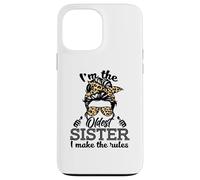 Adult Messy Bun I make the rules Oldest 3 Sisters Siblings Custodia per iPhone 13 Pro Max