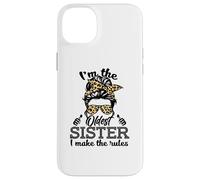 Adult Messy Bun I make the rules Oldest 3 Sisters Siblings Custodia per iPhone 14 Plus