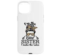 Adult Messy Bun I make the rules Oldest 3 Sisters Siblings Custodia per iPhone 15 Plus
