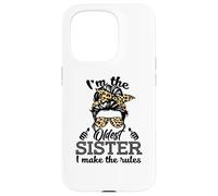 Adult Messy Bun I make the rules Oldest 3 Sisters Siblings Custodia per iPhone 15 Pro