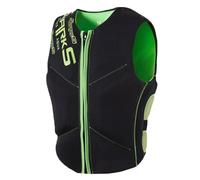 Adult Neoprene Life Vest High Buoyancy Flotation Device With Front Zipper Adjustable Straps Comfortable Durable For Men Women Universal Fit Kayaking Sailing Fishing Paddle Boarding(Green,4XL)