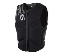 Adult Neoprene Life Vest High Buoyancy Flotation Device With Front Zipper Adjustable Straps Comfortable Durable For Men Women Universal Fit Kayaking Sailing Fishing Paddle Boarding(Black,XL)