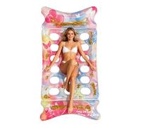 Adult Pool Floats | Sequined Bow Floating Rafts With Hedadrest | Foldable Pool Float Lake Water Lounger - For Outdoor Backyard Garden Yard Patio Beach Summer Swimming