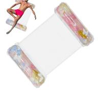 Adult Pool Floats with Glitter Lake Raft Hammock Gentle Curve Alignment