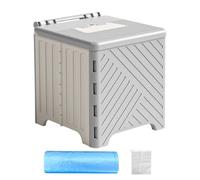 Adult Portable Toilet - Compact Foldable Potty, Non-Slip Training Toilet with Pvc Cushion | Convenient for Home, Travel, eemergency Use, Outdoor Activities, Rvs, Construction Sites, and Elderly Care