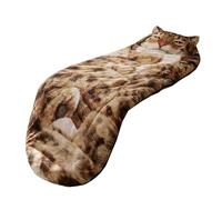 Adult Sleep Sack - Extra Large Plush Cat Sleeping Bag, Soft Warm Blanket with Hooded Fit, Lightweight Insulated Wrap, Ideal for Home Dorm Travel Camping Winter Relaxation Women Men