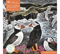 Adult Sustainable Jigsaw Puzzle Angela Harding: Fair Isle Puffins