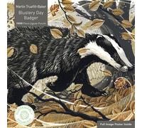 Adult Sustainable Jigsaw Puzzle Martin Truefitt-baker, Blustery Day Badger: 1000-pieces. Ethical, Sustainable, Earth-friendly