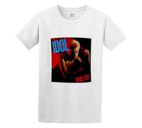 Adult T-Shirts Billy Idol Rebel Yell Rock N Roll Band White S