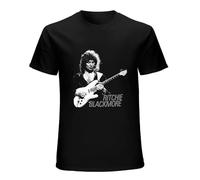 Adult T-Shirts Ritchie Blackmore Roupas Masculinas Humor Hipster Black M