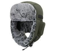 Adult Winter Warm Trapper Hat Windproof Plush Lining Russian Hunting Earflap Cap