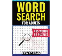 Adult Word Search Puzzle Book: Word Searches With Easy to Read Print for Adults, 2025 and More | 6x9 inches, 110 pages | 50+ Puzzles... Gift for Vacations, Holidays and Free Times