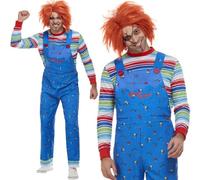 Adulti 1980s Licenza Ufficiale Chucky Costume da Uomo By Smiffys