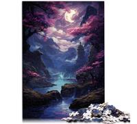 Adulti 2000 Pezzi Puzzle Una bella foresta rosa pittura Famiglia Gioco per e Migliora l'amore tra le coppie 70 x 100 cm per 14 anni