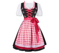 Adulti Abiti Vestiti Oktoberfest Costume salopette Bavarese Oktoberfest Domestica Costume Cosplay Vestito Abito Tradizionale con Grembiule e Camicetta Feste Di Carnevale, Birreria, Costume Tedesco
