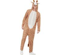 Adulti Animale Costume Deluxe Cappuccio Tuta Lion Giraffe Dinosaur Donna Uomo