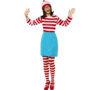Adulti Bambini Where's Wally Wenda Costume Girls Boys Libro Giorno