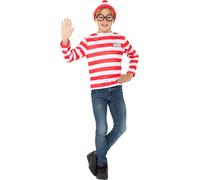 Adulti Bambini Where's Wally Wenda Costume Girls Boys Libro Giorno