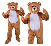 Adulti Divertente Orsacchiotto Carnival Costume da Mascotte Animale Giungla Zoo