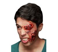 Adulti Halloween Protesi Ferita Cicatrice Viso Taglio Zombie Bite Make Up Spfx