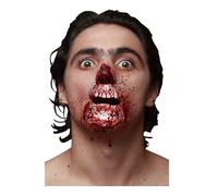 Adulti Halloween Protesi Ferita Cicatrice Viso Taglio Zombie Bite Make Up Spfx