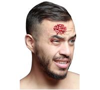 Adulti Halloween Protesi Ferita Cicatrice Viso Taglio Zombie Bite Make Up Spfx