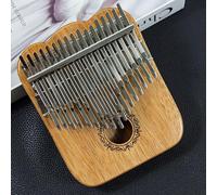 Adulti Kalimba 34 Tasti in Legno Impugnatura confortevole Thumb Piano per L'illuminazione Musicale Finger Piano con Martelli per Accordare, Adesivi per Scale(Brown B)