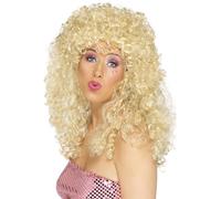 Adulti Lets Get Physical Parrucca 80s Donna Wild Bambino Celebrità Travestimento