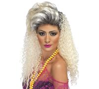 Adulti Lets Get Physical Parrucca 80s Donna Wild Bambino Celebrità Travestimento