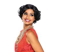 Adulti Maschietta Parrucca Nera Donna 1920s Gatsby Charleston Costume Accessorio