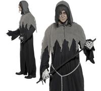 Adulti Mr Grim Reaper Costume Uomo Soul Taker Costume da Halloween