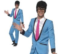 Adulti Orsacchiotto Ragazzo Costume 50s Rocker Uomo Buddy Holly Completo Nuovo