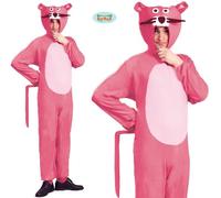 Adulti Panther Costume Rosa Animale Abito Cervo Fare Festa Gatto Completo Fg