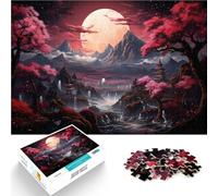 Adulti Puzzle 1000 Pezzi Puzzle una foresta rosa sfida educativa 38x52cm Stress Reliever Difficile Sfida per 14 anni